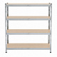 Linder Exclusiv Metalna polica 160x60x180 cm 4 police