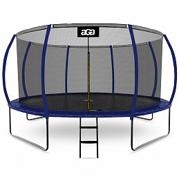 Aga SPORT EXCLUSIVE Trampolin 430 cm Tamno plava + zaštitna mreža + ljestve