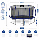 Aga SPORT EXCLUSIVE Trampolin 430 cm Tamno plava + zaštitna mreža + ljestve
