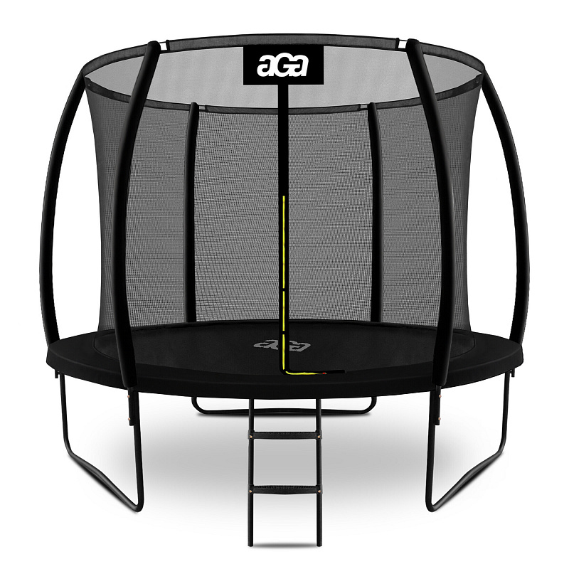 Aga SPORT EXCLUSIVE Trampolin 305 cm Crna + zaštitna mreža + ljestve