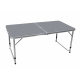 Aga Sklopivi kamping stol 120x60x54/60/70 cm Sivi