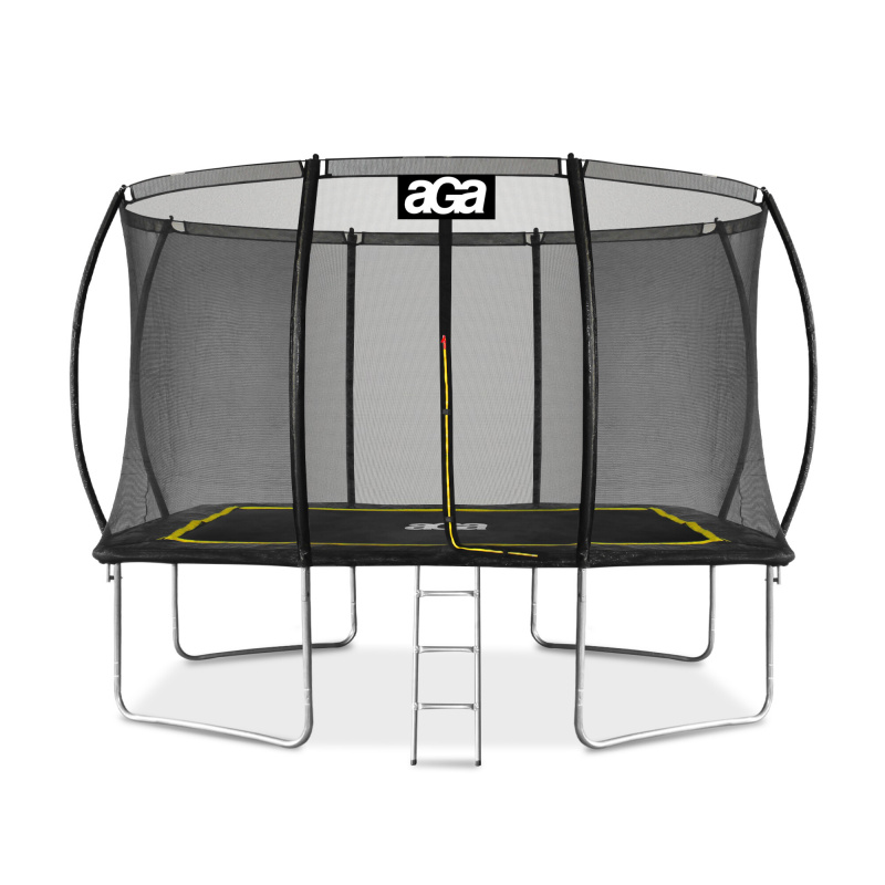 Aga Pravokutna trampolina 244x335 cm Crna/Žuta