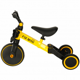 Aga Trike Fix Mini trkaća tricikla 3u1 s pedalama žuta