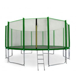 Aga SPORT PRO Trampolin 460 cm Tamno Zelena + zaštitna mreža + ljestve + džep za obuću