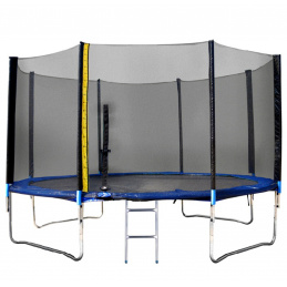 Linder Exclusiv Trampolin XXL 430 cm + zaštitna mreža + ljestve + pokrivna cerada