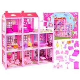 Velika kućica + namještaj za lutke ZA3075