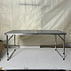 Aga Sklopivi kamping stol 120x60x54/60/70 cm Sivi