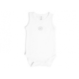 BAMBOOM Bambusno bodi bez rukava 9-12m Bijelo
