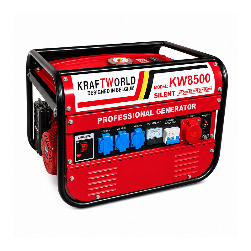 KraftWorld Trosfazni benzinski agregat KW-8500 2 kW