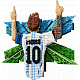 LEGO® Editions Lionel Messi – proslava, komplet za slaganje 43018