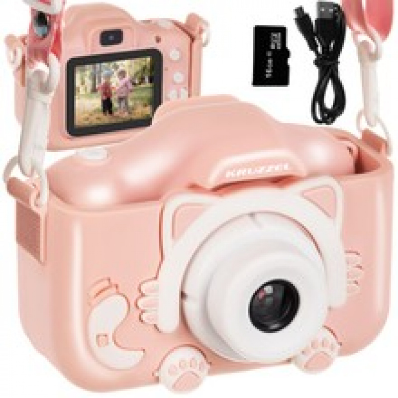 Dječji digitalni fotoaparat 16GB Ružičasti Kruzzel 16951