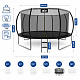 Aga SPORT EXCLUSIVE Trampolin 430 cm Crna + zaštitna mreža + ljestve