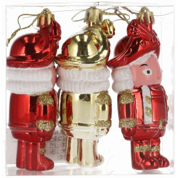 Božićni ukrasi vojnici 3 komada za blagdane