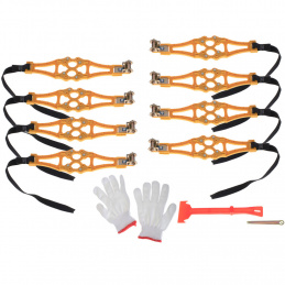 Lanci za snijeg protuklizni pokrovi kotača snježne gume 8 komada