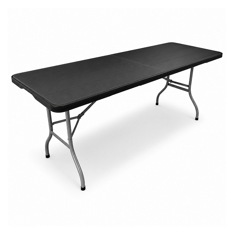 Aga Vrtni sklopivi stol 180x74x74 cm Crni