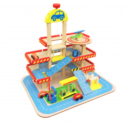 Aga4Kids Drvena četverokatna Garaža MR6104