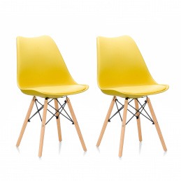 Aga 2x Stolice za blagovaonicu MR2035 Žuta
