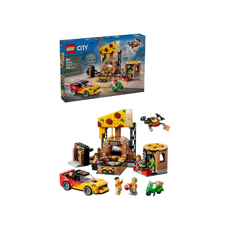 LEGO® City 60496 Pizzeria s brzim dostavnim vozilima