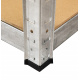 Aga Kutni metalni regal 180x90x40 cm 5 polica