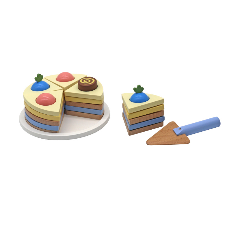Aga4Kids Drvena torta za rezanje za djecu