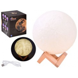 3D LED Lampa Šareni mjesec 18cm ZA3826