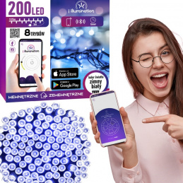 200LED HLADNO BIJELA - LAMPA S UPRAVLJANJEM TELEFONOM