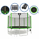 Aga SPORT PRO Trampolin 430 cm Svijetlo zelena + zaštitna mreža + ljestve + džep za obuću