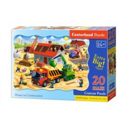 CASTORLAND puzzle 20 MAXI komada - Kuća u izgradnji