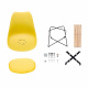 Aga 4x Blagovaonska stolica MR2035 Žuta