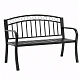 Aga Metalna vrtna klupa s preklopnim stolom 127x53x84 cm