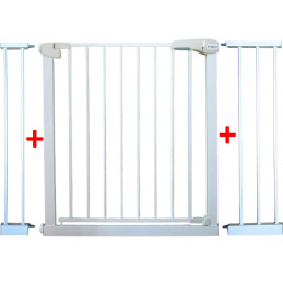 SIGURNOSNA VRATA S3 BIJELA za stepenice, vrata 79-115 cm zaštitna s napinjanjem