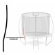 Aga Stojna šipka za trampolin EXCLUSIVE 180/250/305/366 cm - donji dio