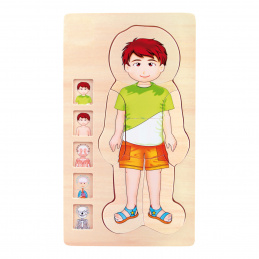 Small Foot Drvene igračke puzzle anatomija Tim 2DZ168 - II. Kvaliteta