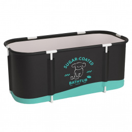 Aga Sklopiva prijenosna kada 120x60x50 cm Crna