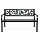 Aga Metalna vrtna klupa 125x53x77 cm