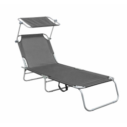 Linder Exclusiv Vrtni ležaljka s krovićem Tamno siva