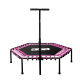 Aga FITNESS Trampolin 130 cm Ružičasta + ručka