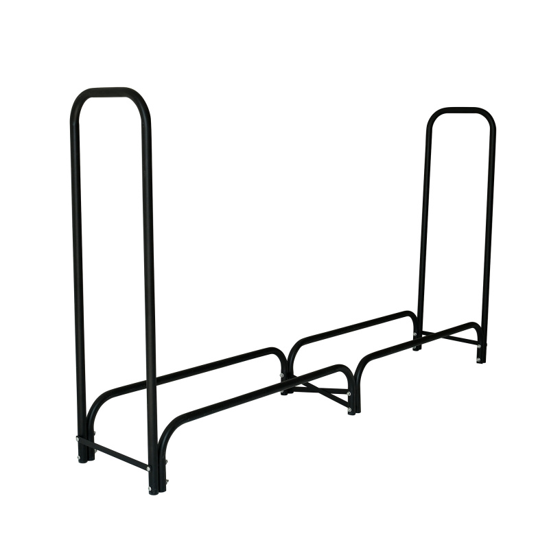 Aga Stalak za drva 200x36x116 cm Crni