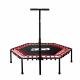 Aga FITNESS Trampolin 130 cm Crvena + ručka