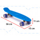 Aga Frisbee skateboard LED kotači plavi