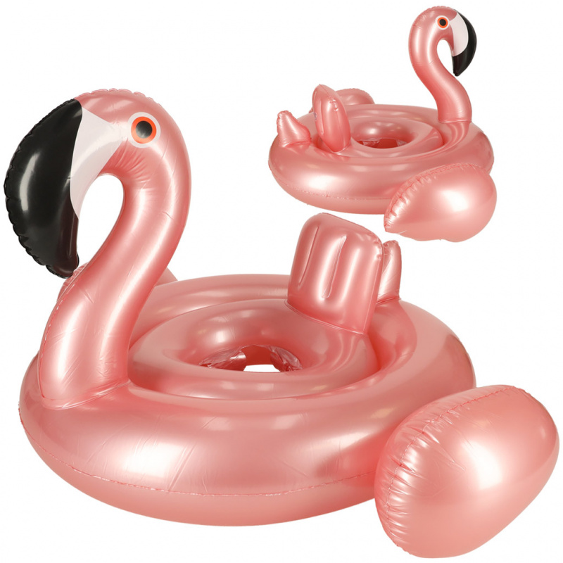 Aga Napuhavajući prsten s sjedalom za djecu Flamingo