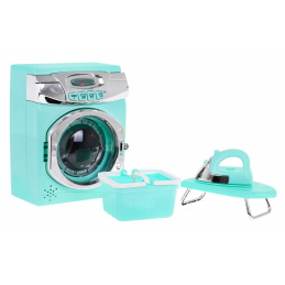 Velika perilica, košara za rublje, set dasaka za glačanje