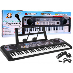 Tipke za djecu 5+ Stalak za glazbu Mikrofon + snimanje USB MP3 radio - model br. 020