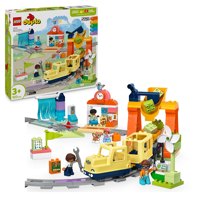 LEGO® DUPLO® Town Veliki interaktivni gradski vlak, komplet 10428