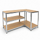 Linder Exclusiv Metalna polica 180x100x60 cm 5 polica