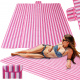 Aga Plaža piknik deka 200x200cm Ružičasta